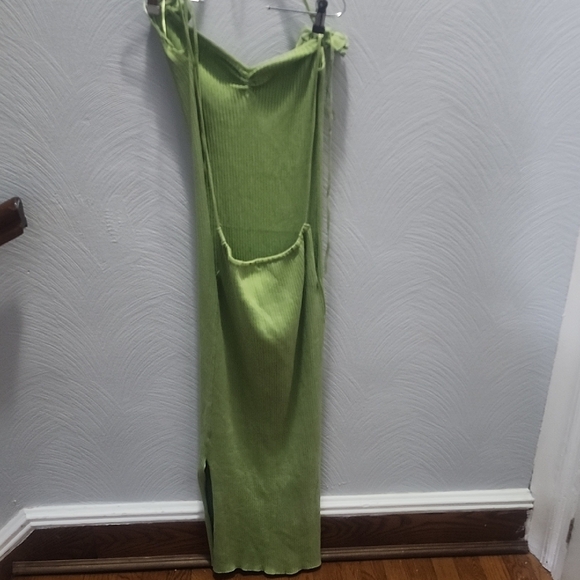 Fashion Nova Lime Green Knit Maxi Dress - Picture 6 of 6